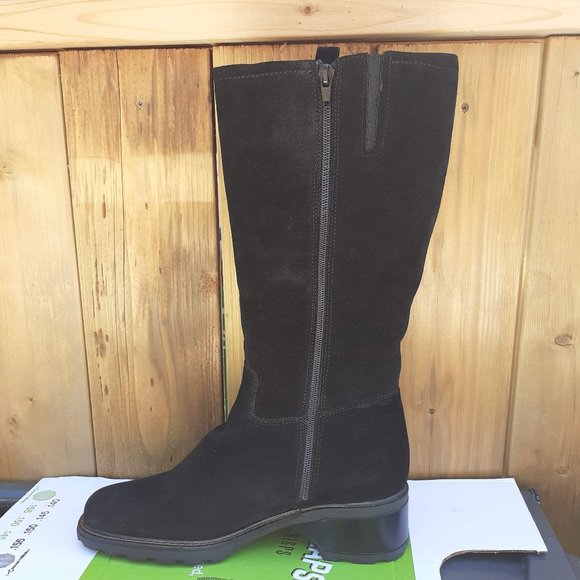 AQUATALIA Italian LEATHER Tall Full Zip up Southern Country Riding Boot 8 New - Picture 2 of 8